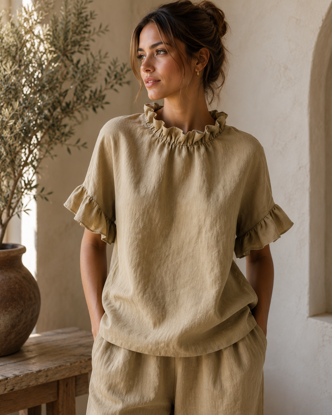 Blusa Volantes Elegance