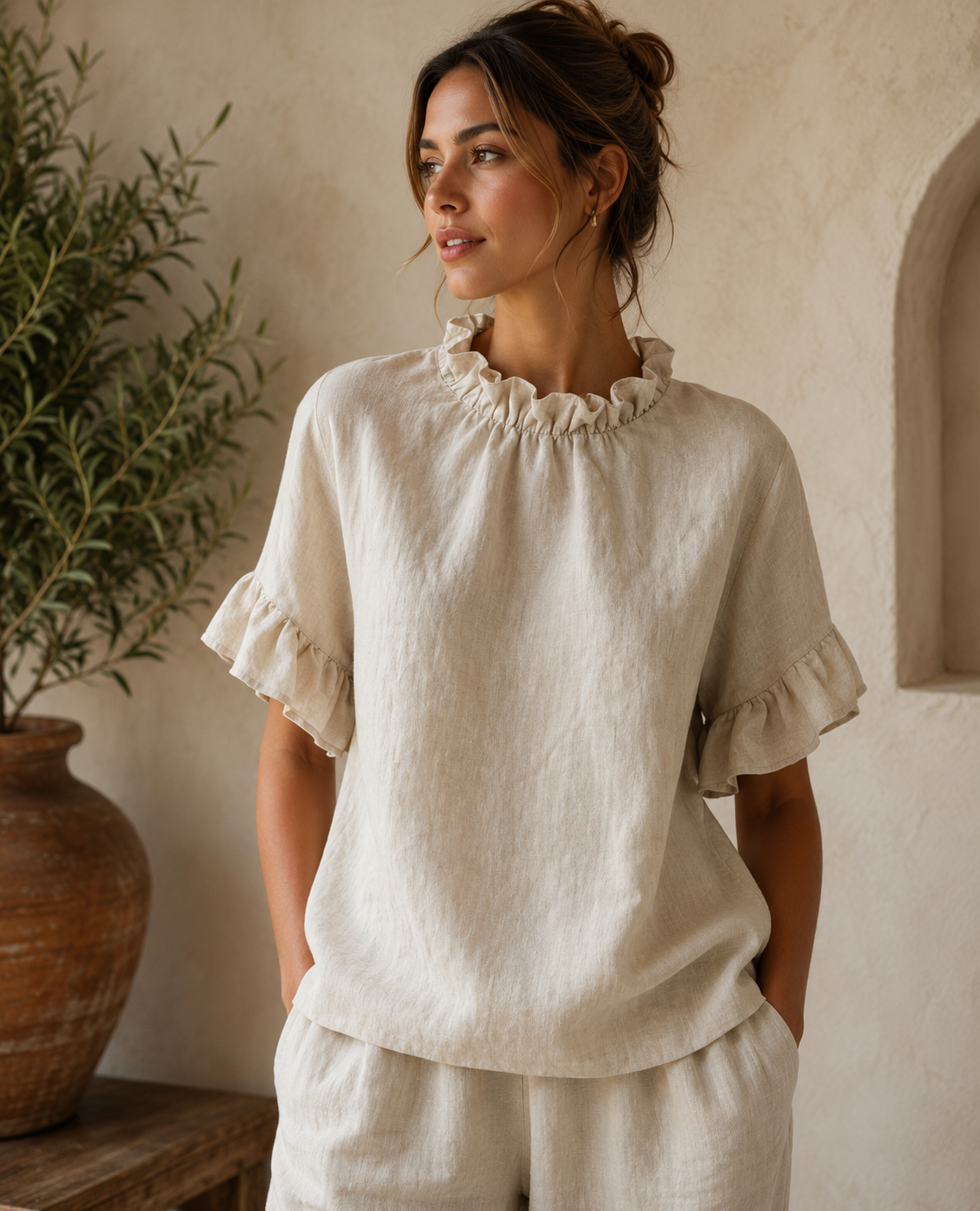 Blusa Volantes Elegance