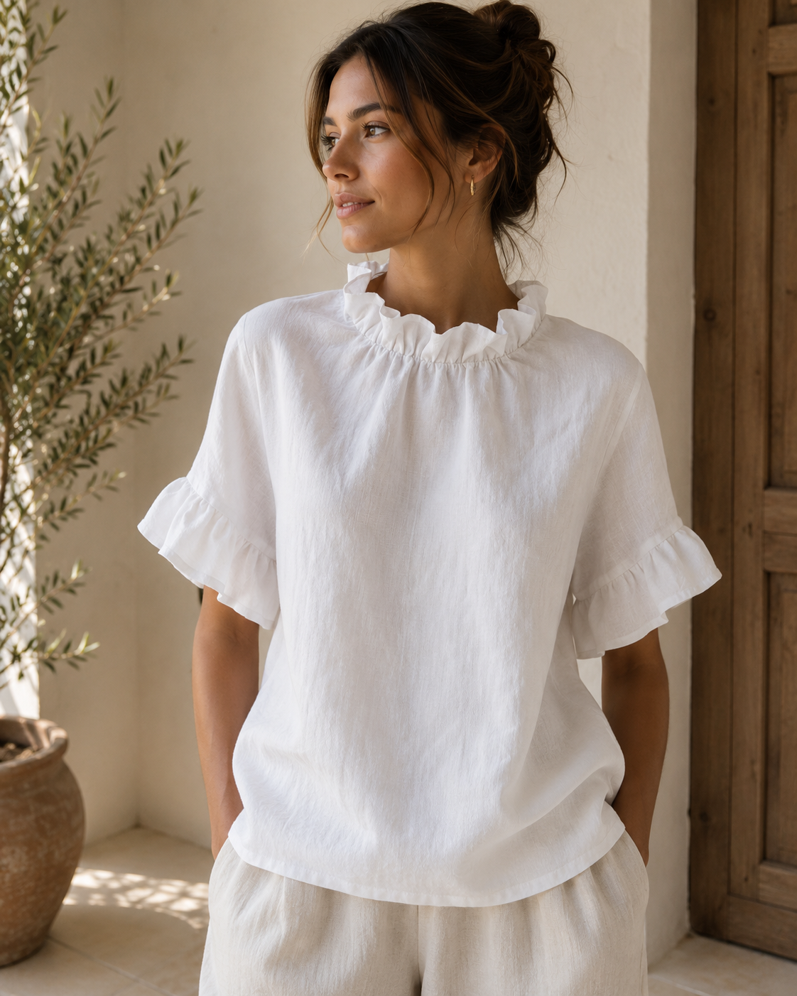 Blusa Volantes Elegance