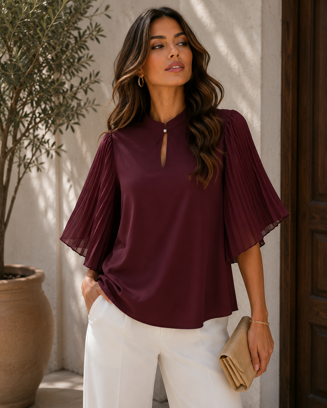 Blusa Elegancia Plisada