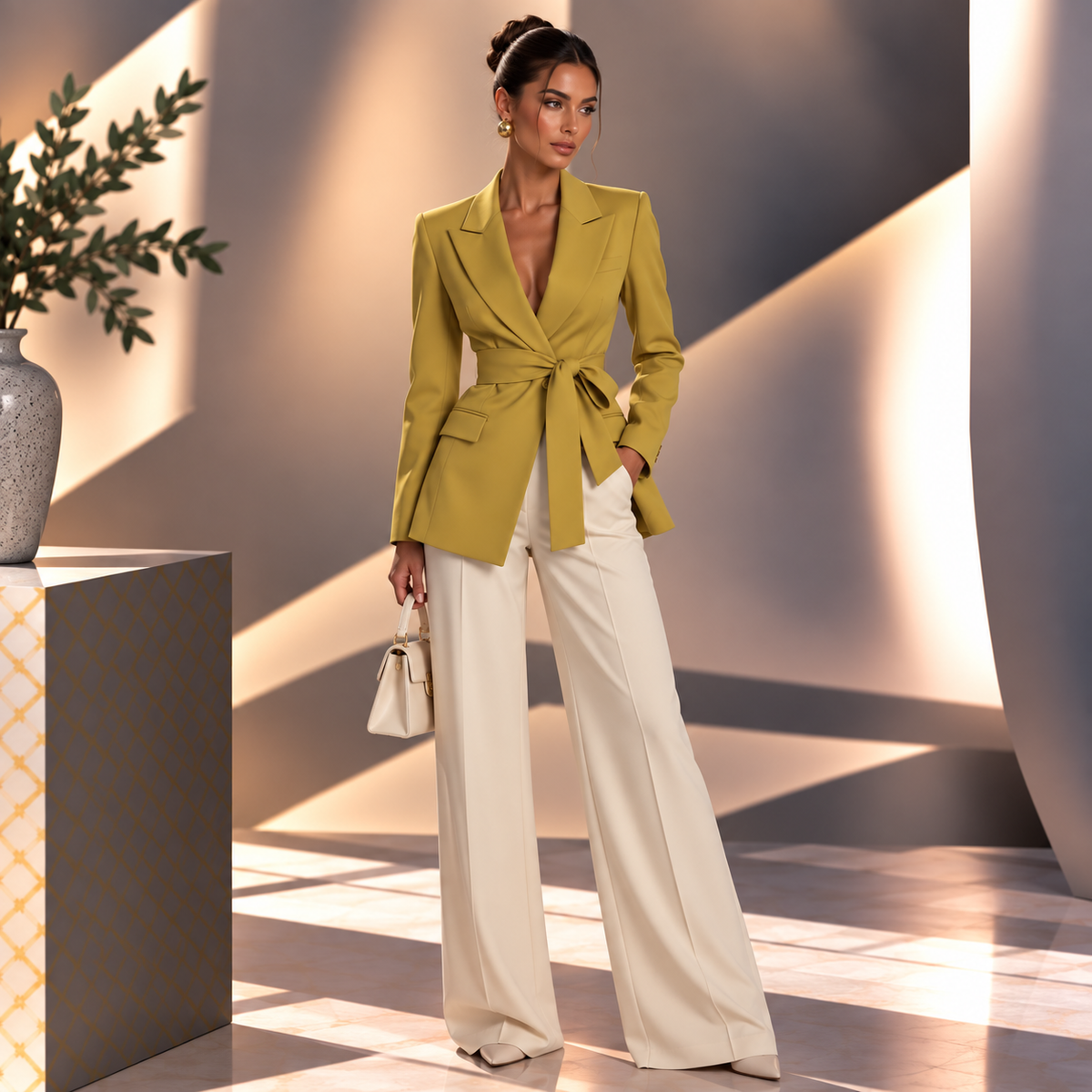 Blazer con Cinturón