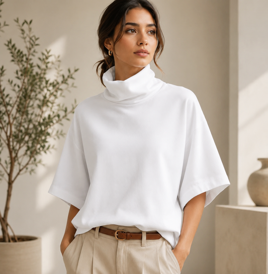 Blusa Essential Cuello Alto