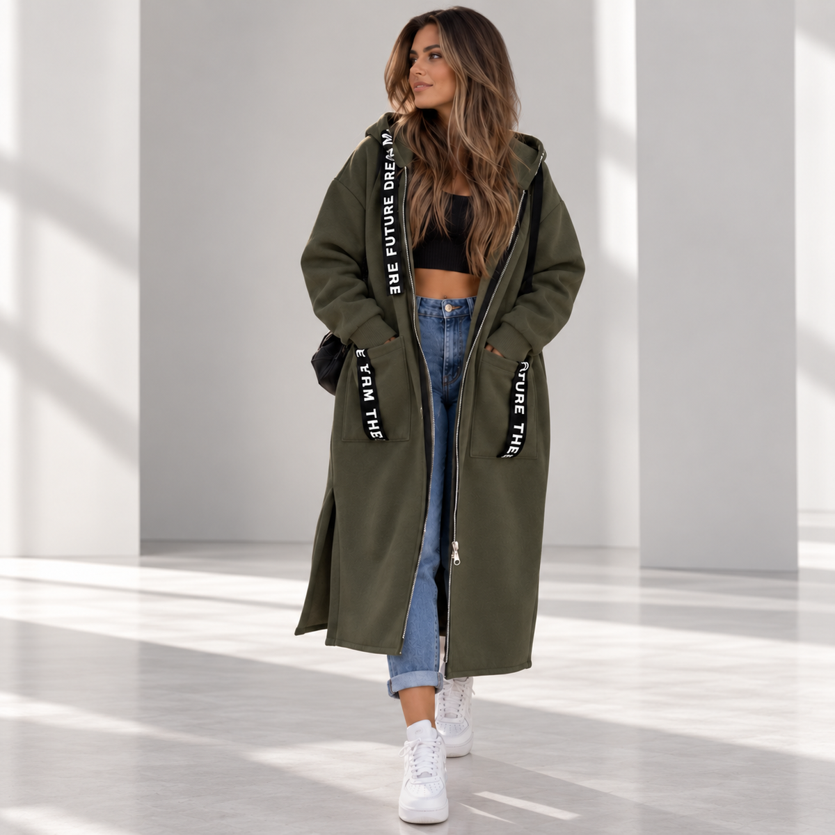 Abrigo Sudadera Larga